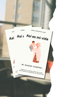 Así es mi vida: Presente de Indicativo - Tarjetas de conversación